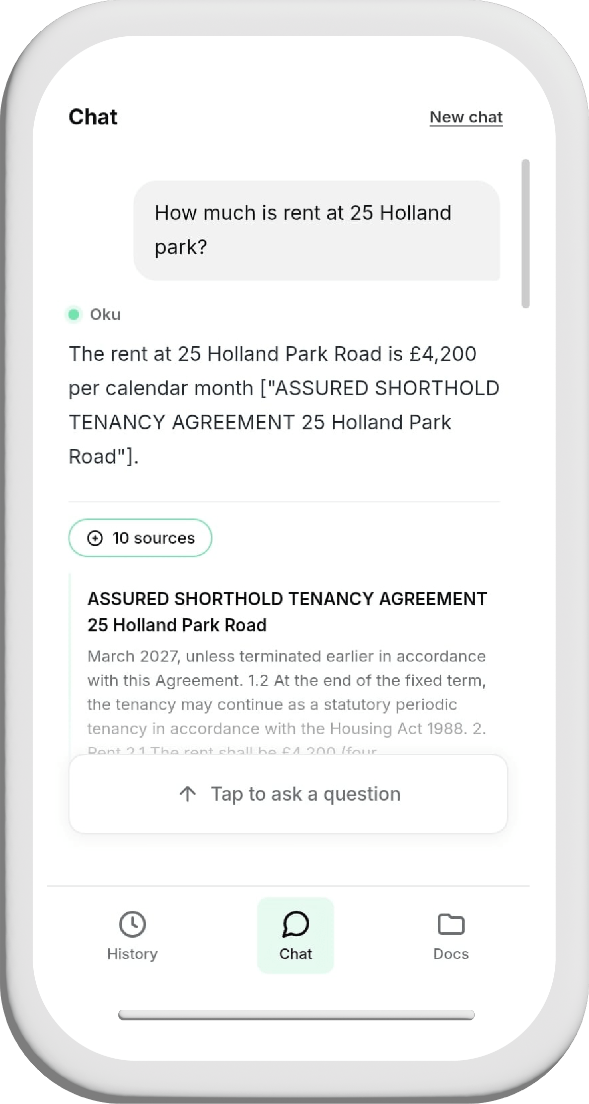 Oku mobile app